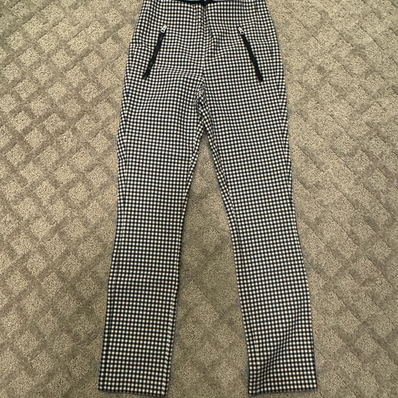 rag & bone Pants - Rag & Bone Simone Women's Black and White Check Pants